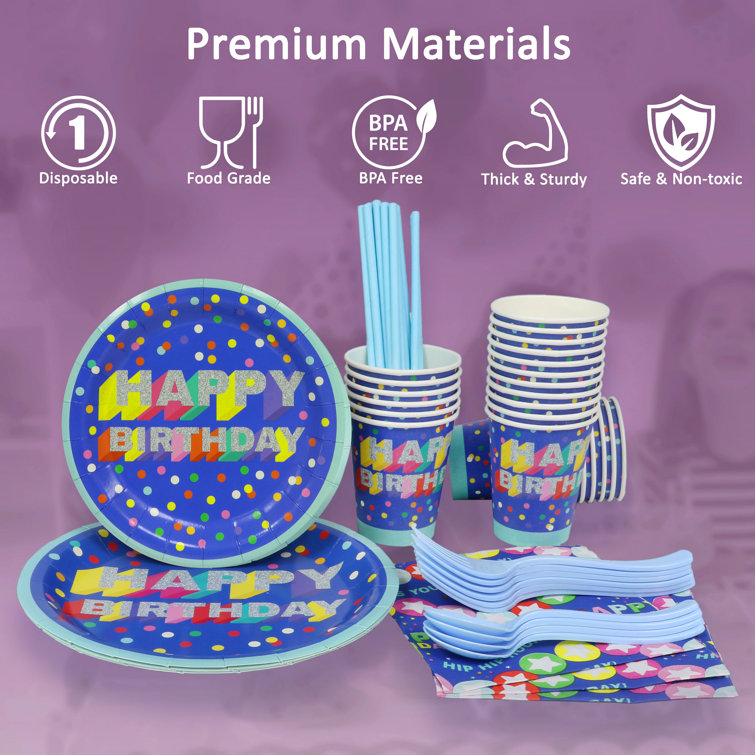 Set Stoviglie Mid Century Per 20 Persone - Piatti, Tazze E Tovaglia Vintage Per Feste A Tema